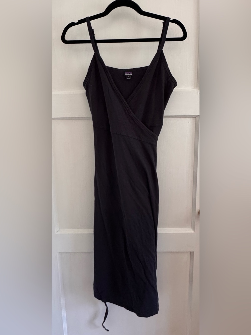 Patagonia Navy Sleeveless Wrap Midi Dress